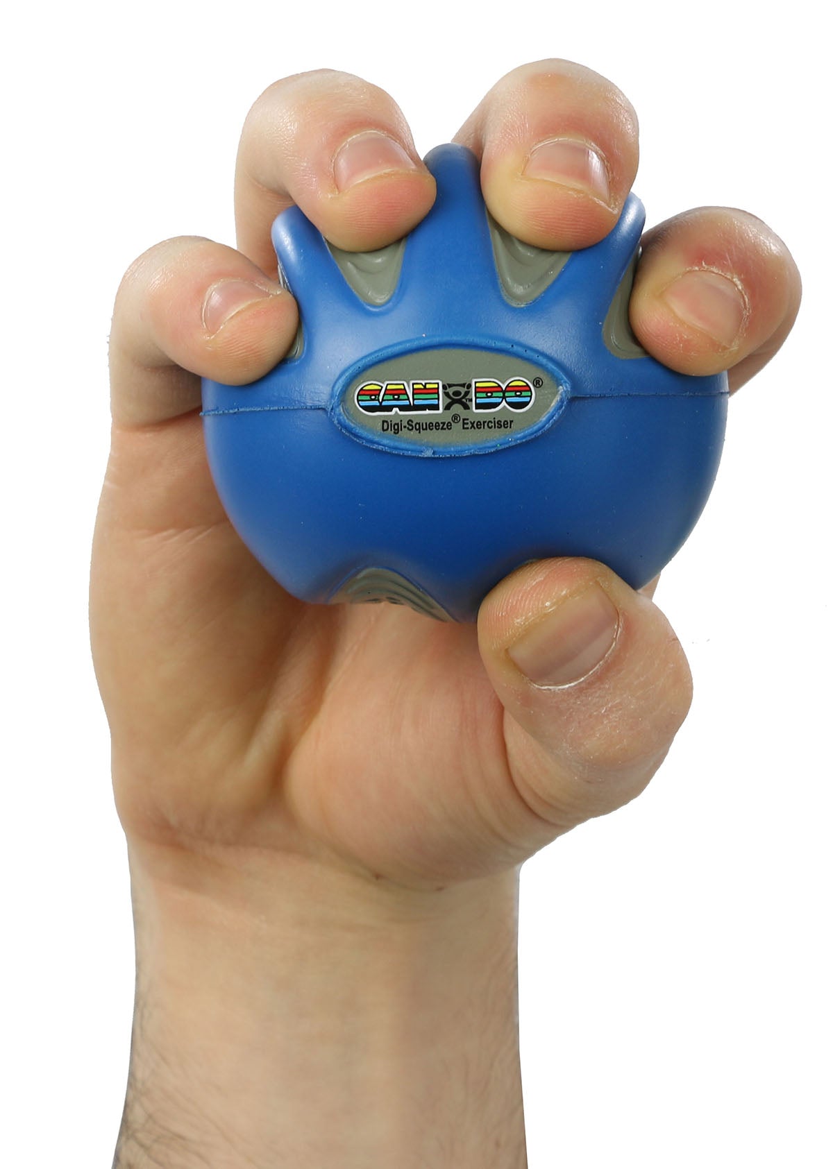 CanDo Digi-Squeeze hand exerciser - Small - Blue, firm