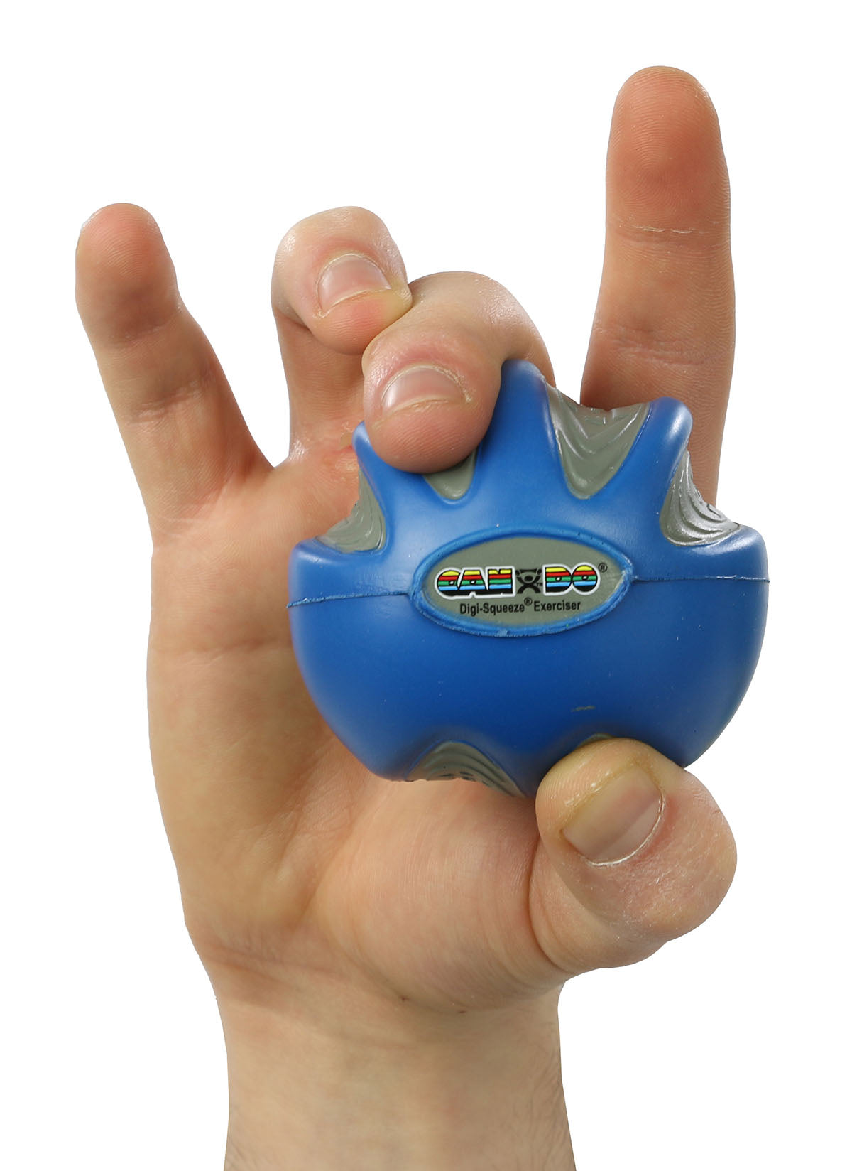 CanDo Digi-Squeeze hand exerciser - Small - Blue, firm
