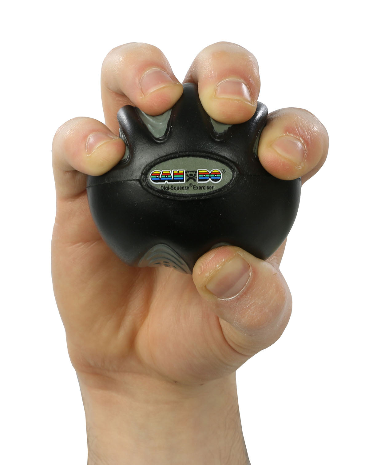 CanDo Digi-Squeeze hand exerciser - Small - Black, x-firm
