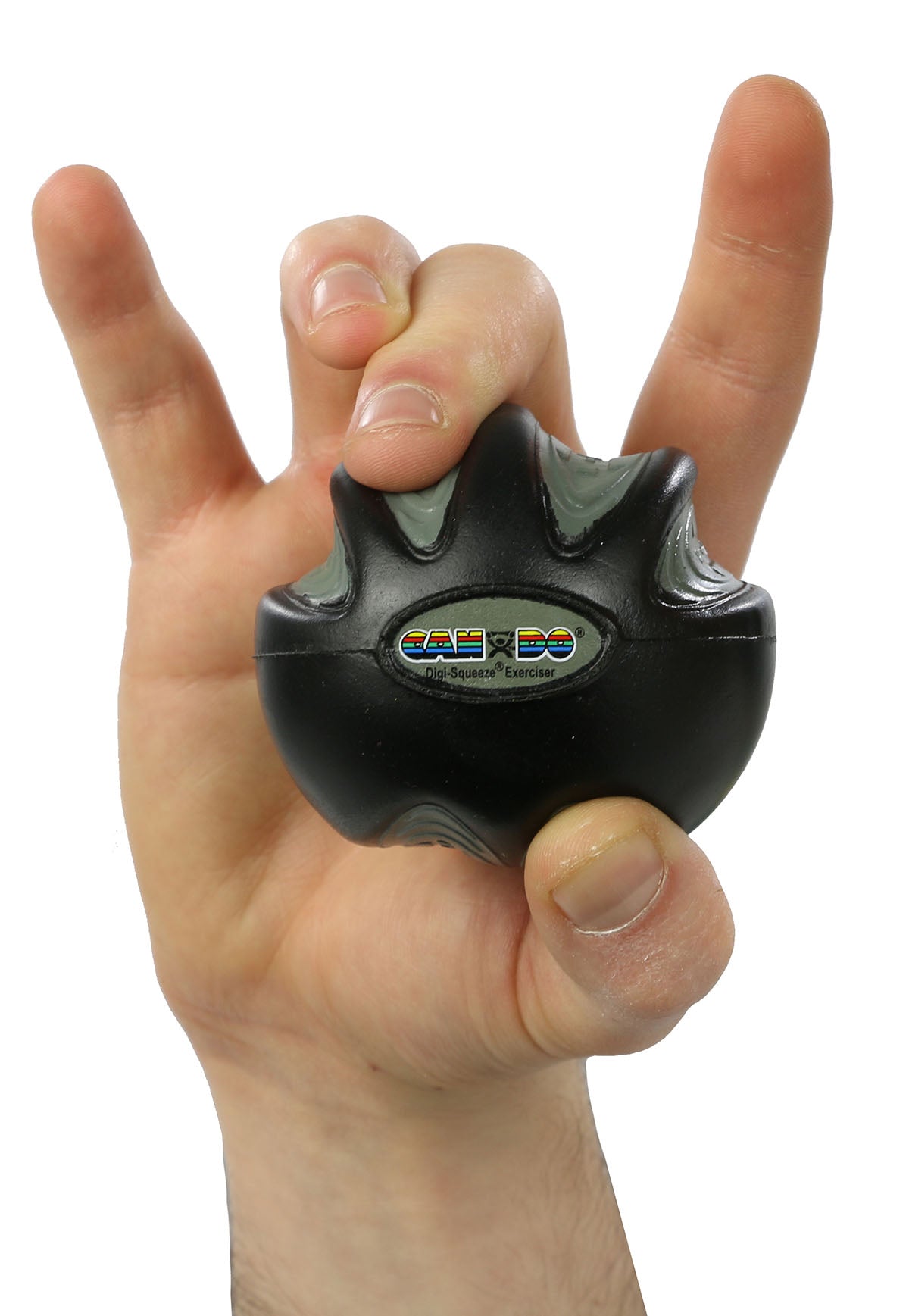 CanDo Digi-Squeeze hand exerciser - Small - Black, x-firm