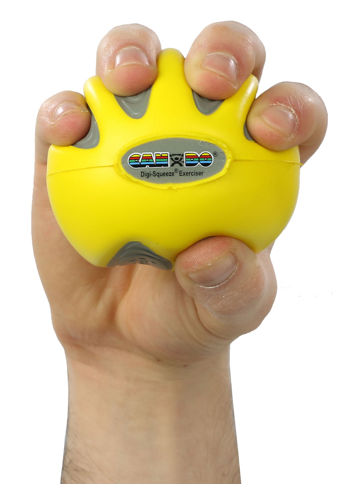 CanDo Digi-Squeeze hand exerciser - Medium - Yellow, x-light