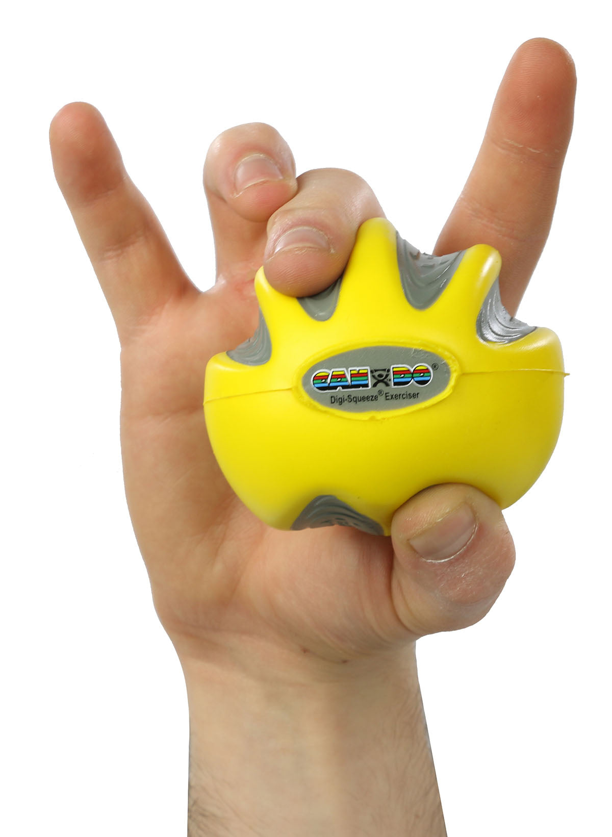 CanDo Digi-Squeeze hand exerciser - Medium - Yellow, x-light