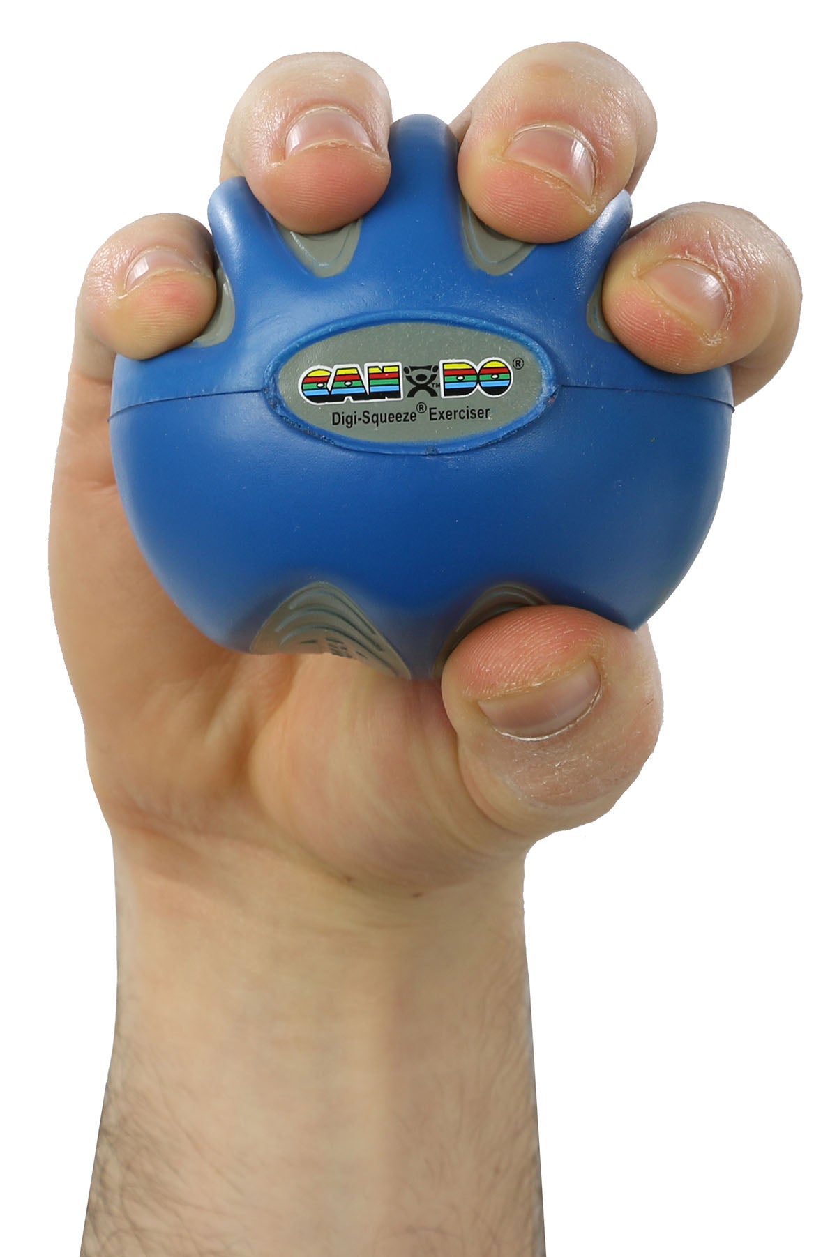 CanDo Digi-Squeeze hand exerciser - Medium - Blue, firm