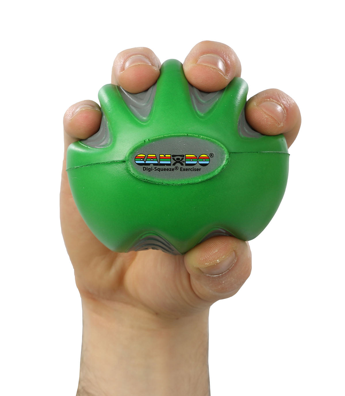CanDo Digi-Squeeze hand exerciser - Large - green, moderate