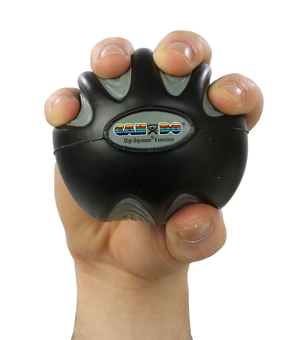 CanDo Digi-Squeeze hand exerciser - Large - Black, x-firm