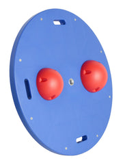CanDo Balance Board, 16" Diameter Wobble/Rocker Board with 2 Red Balls (Easy)