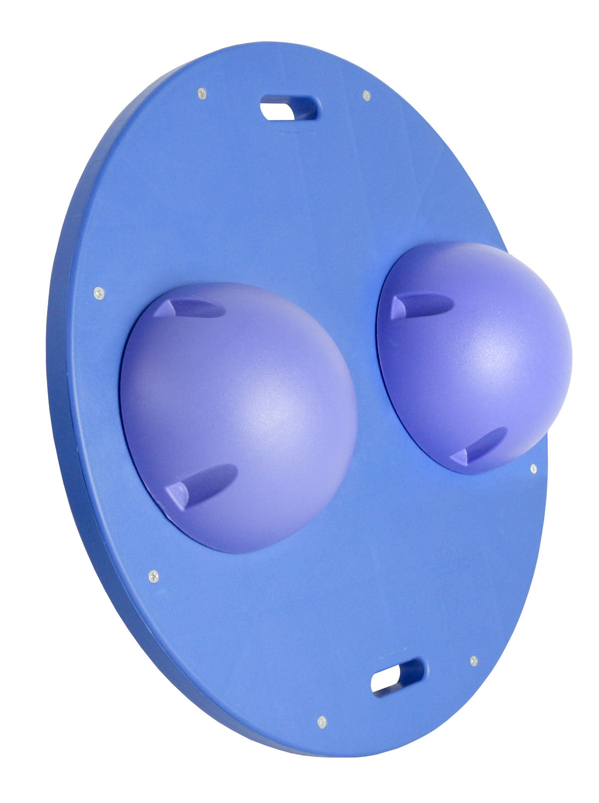 CanDo Balance Board, 16" Diameter Wobble/Rocker Board with 2 Blue Balls (Hard)