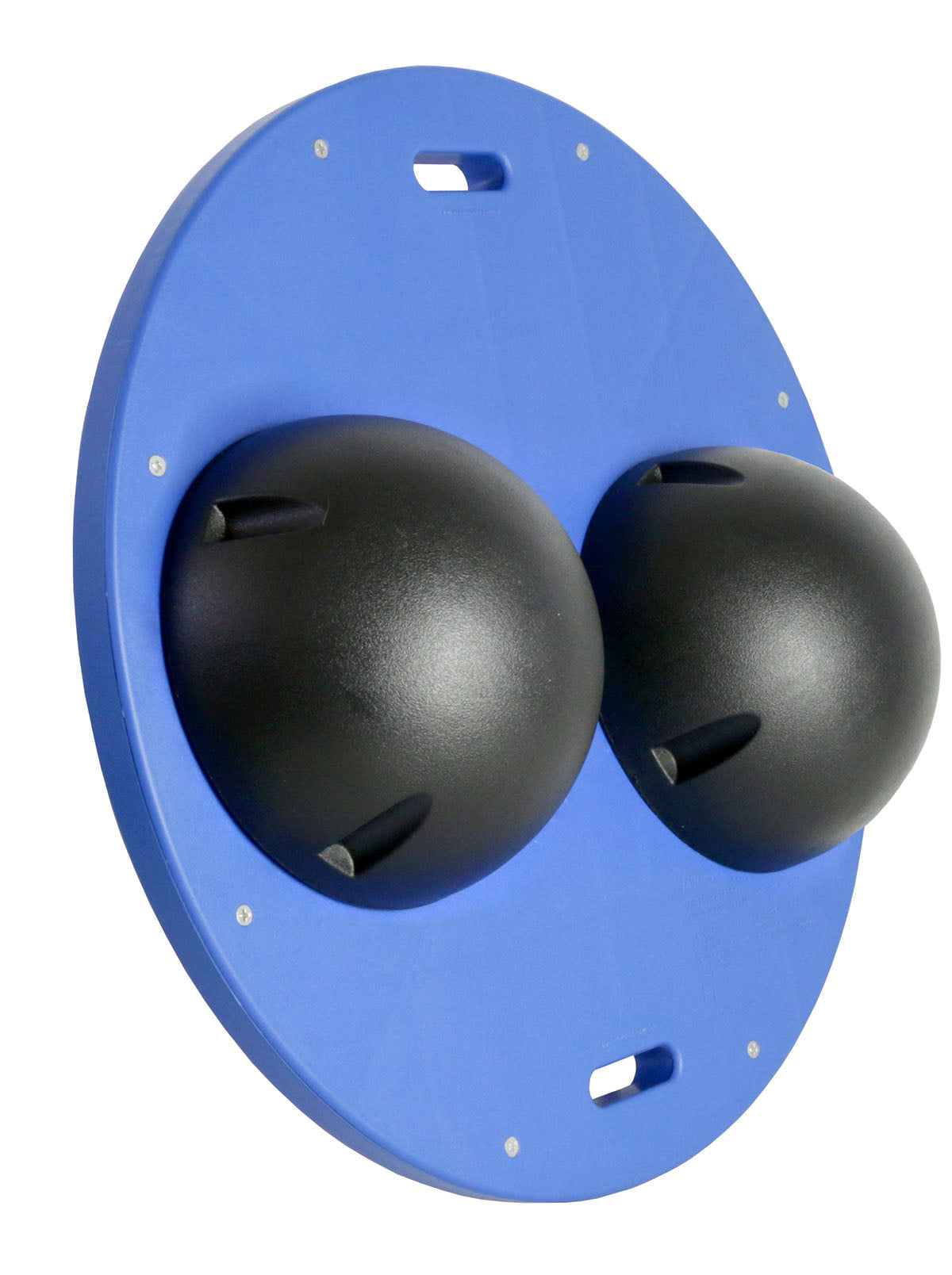 CanDo Balance Board, 16" Diameter Wobble/Rocker Board with 2 Black Balls (X-Hard)