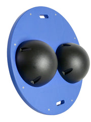 CanDo Balance Board, 16" Diameter Wobble/Rocker Board with 2 Black Balls (X-Hard)