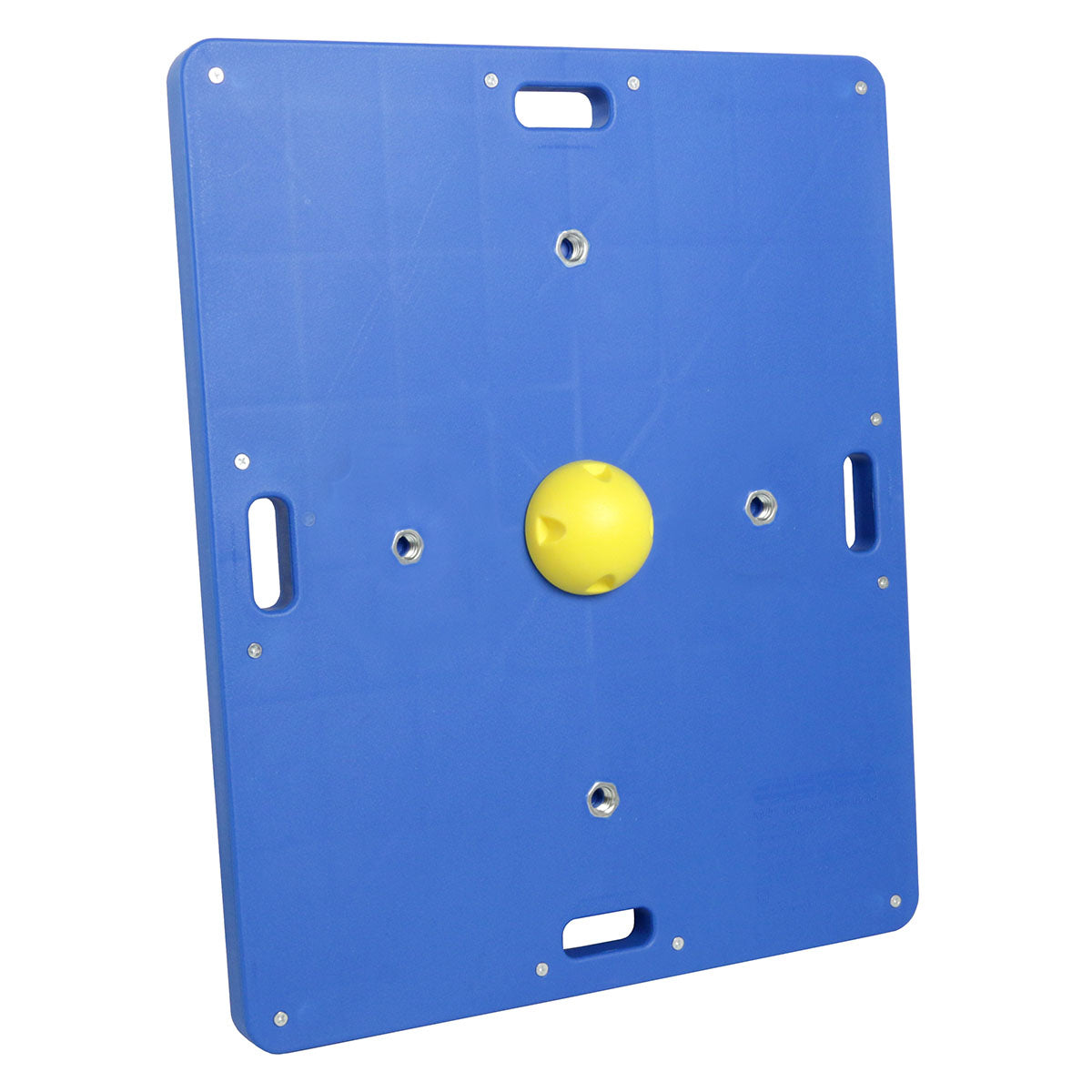 CanDo Balance Board, 15" x 18" Wobble Board with 1 Yellow Ball (X-Easy)