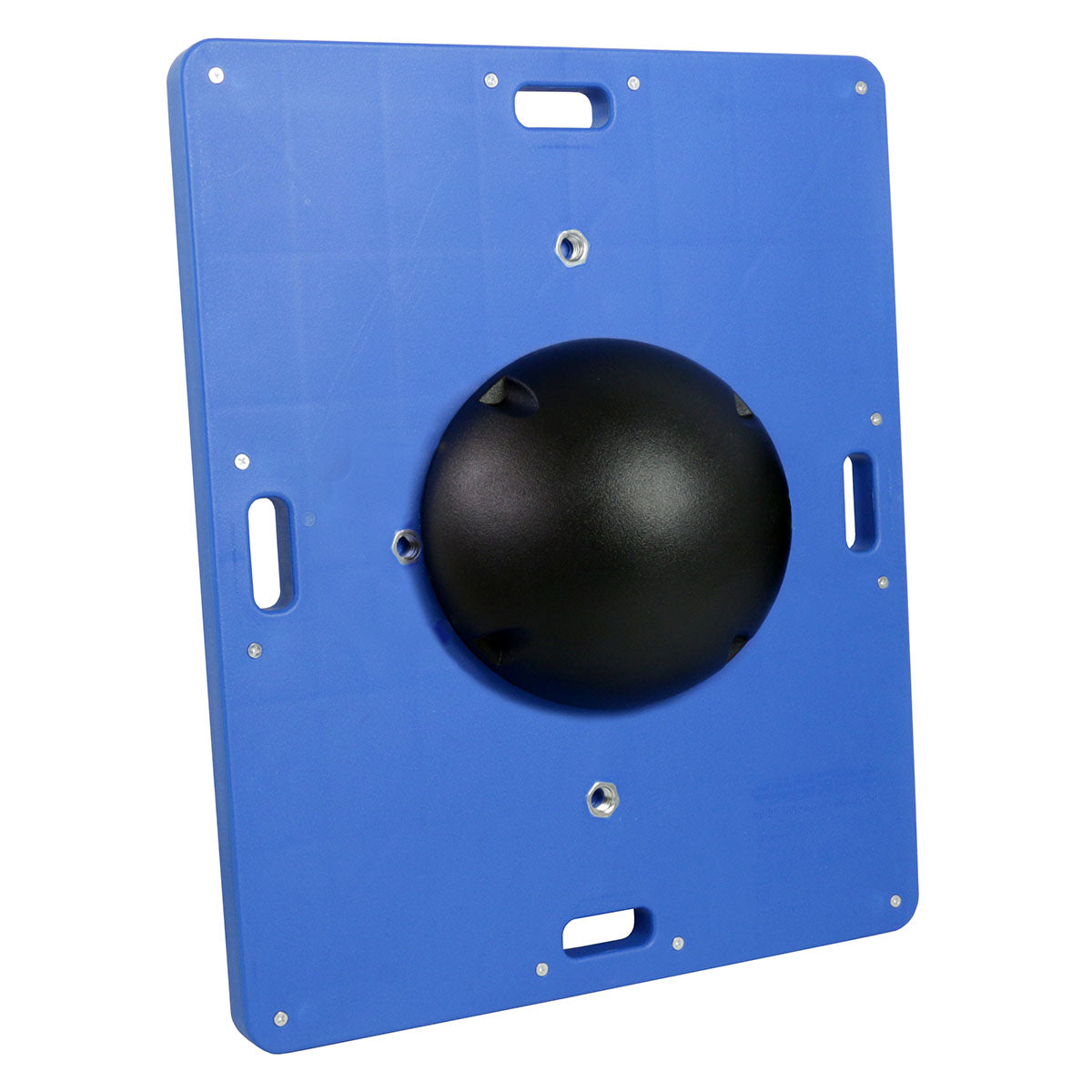 CanDo Balance Board, 15" x 18" Wobble Board with 1 Black Ball (X-Hard)