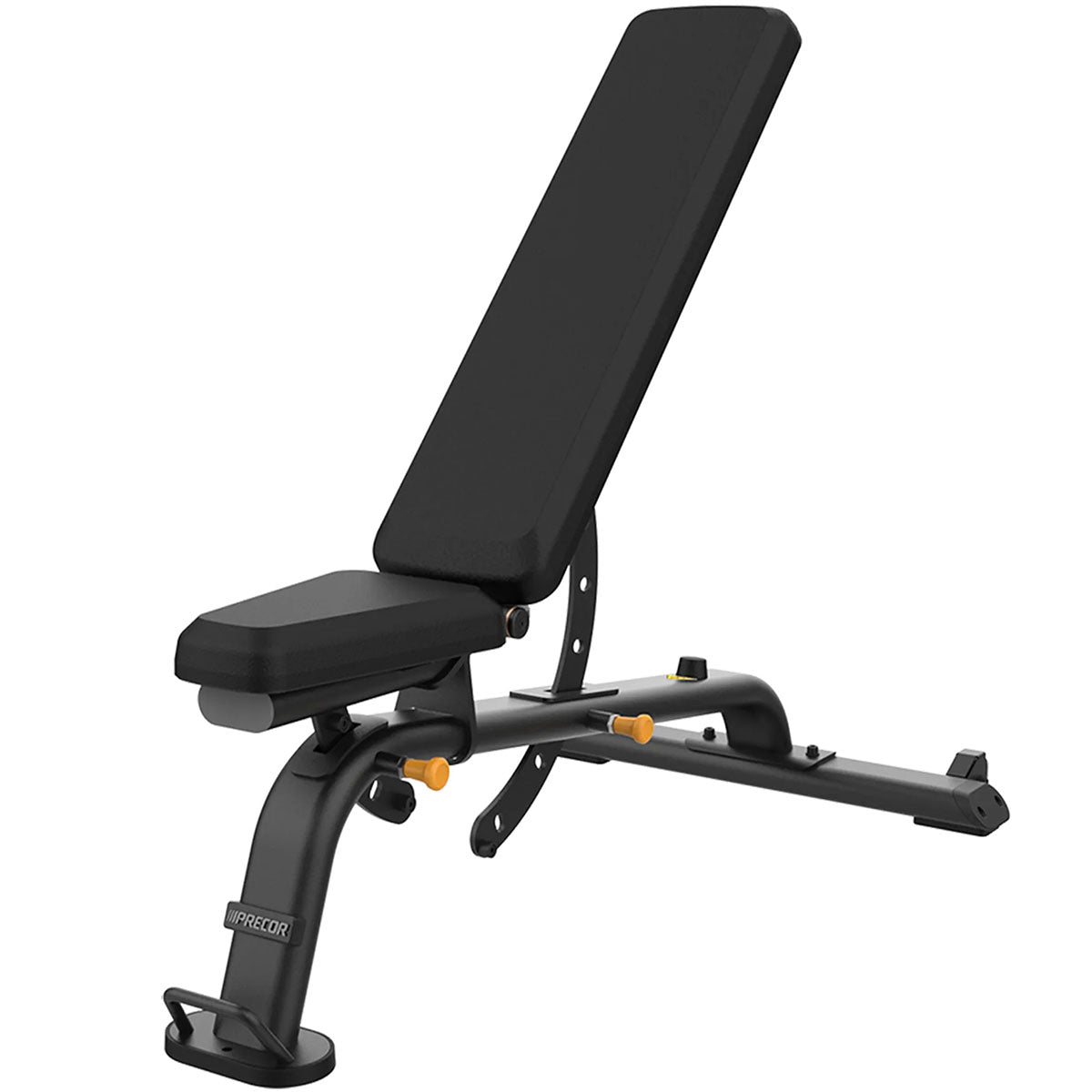 Precor Flat Incline / Decline Bench with Black Upholstery