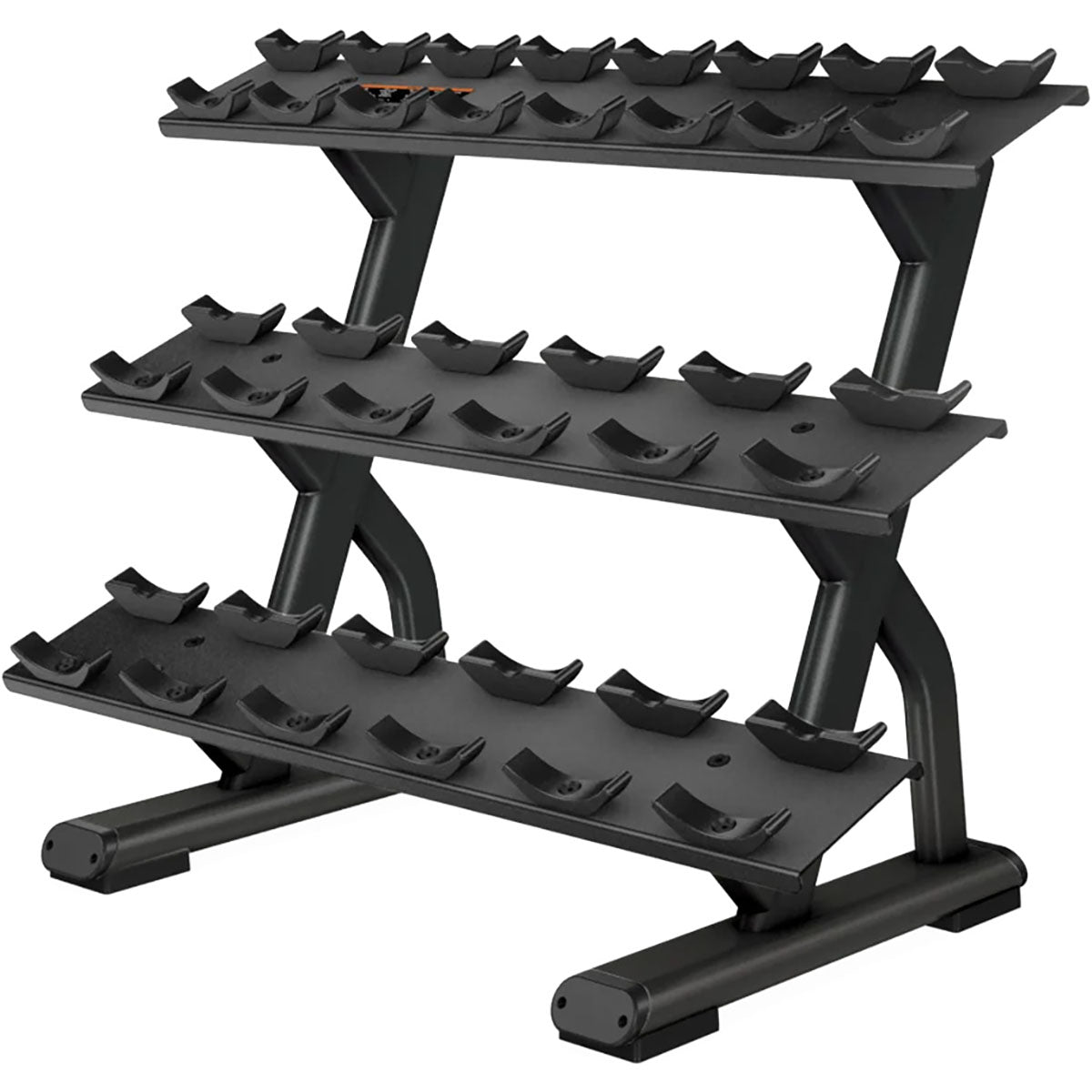 Precor 3-Tier, 10-Pair Dumbbell Saddle Tray