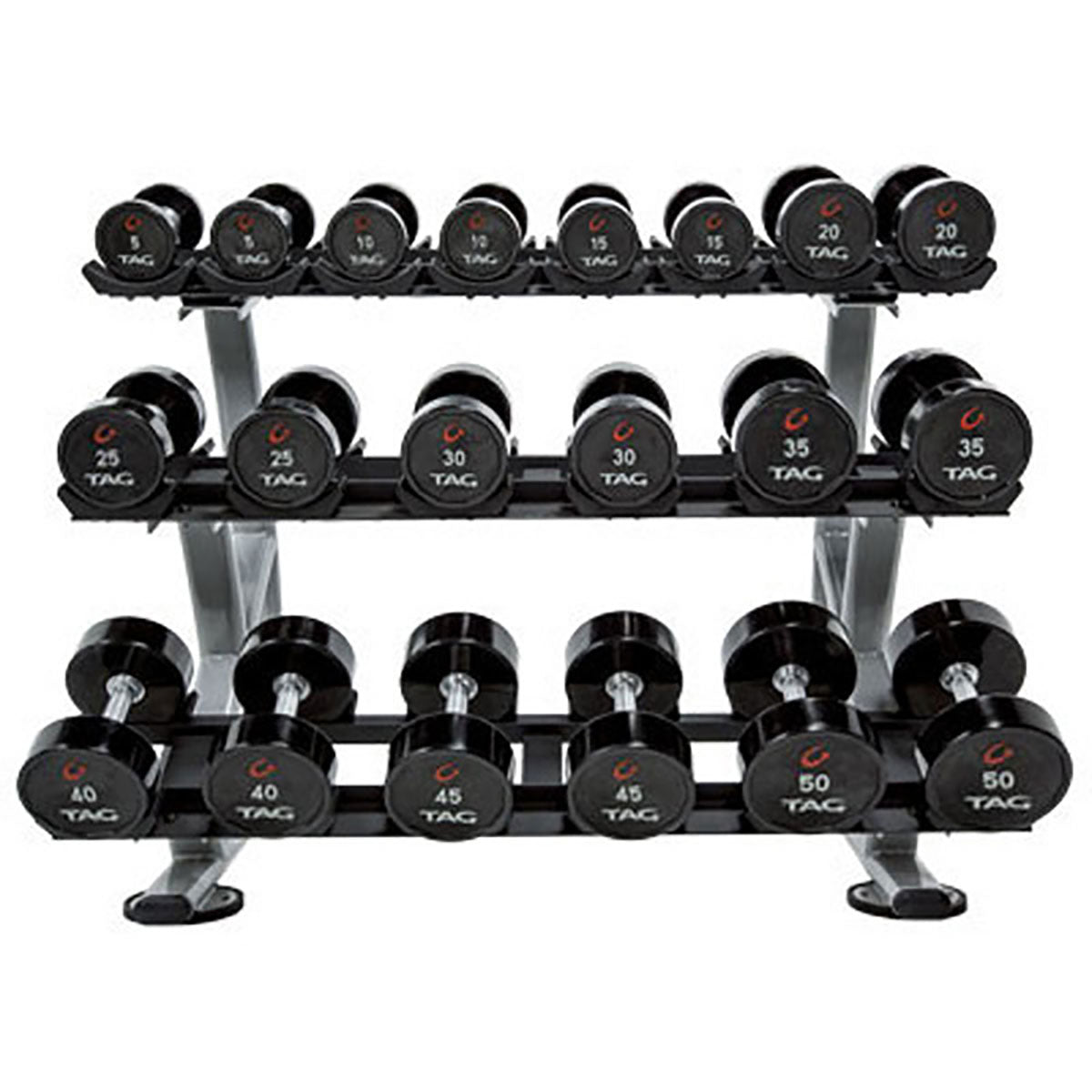 Precor TAG 5-50 Dumbbells