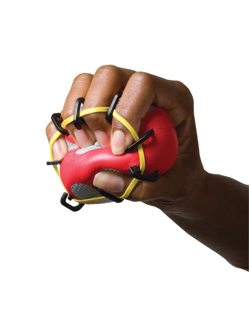 CanDo Digi-Extend n' Squeeze Hand Exerciser - Medium - Red, light