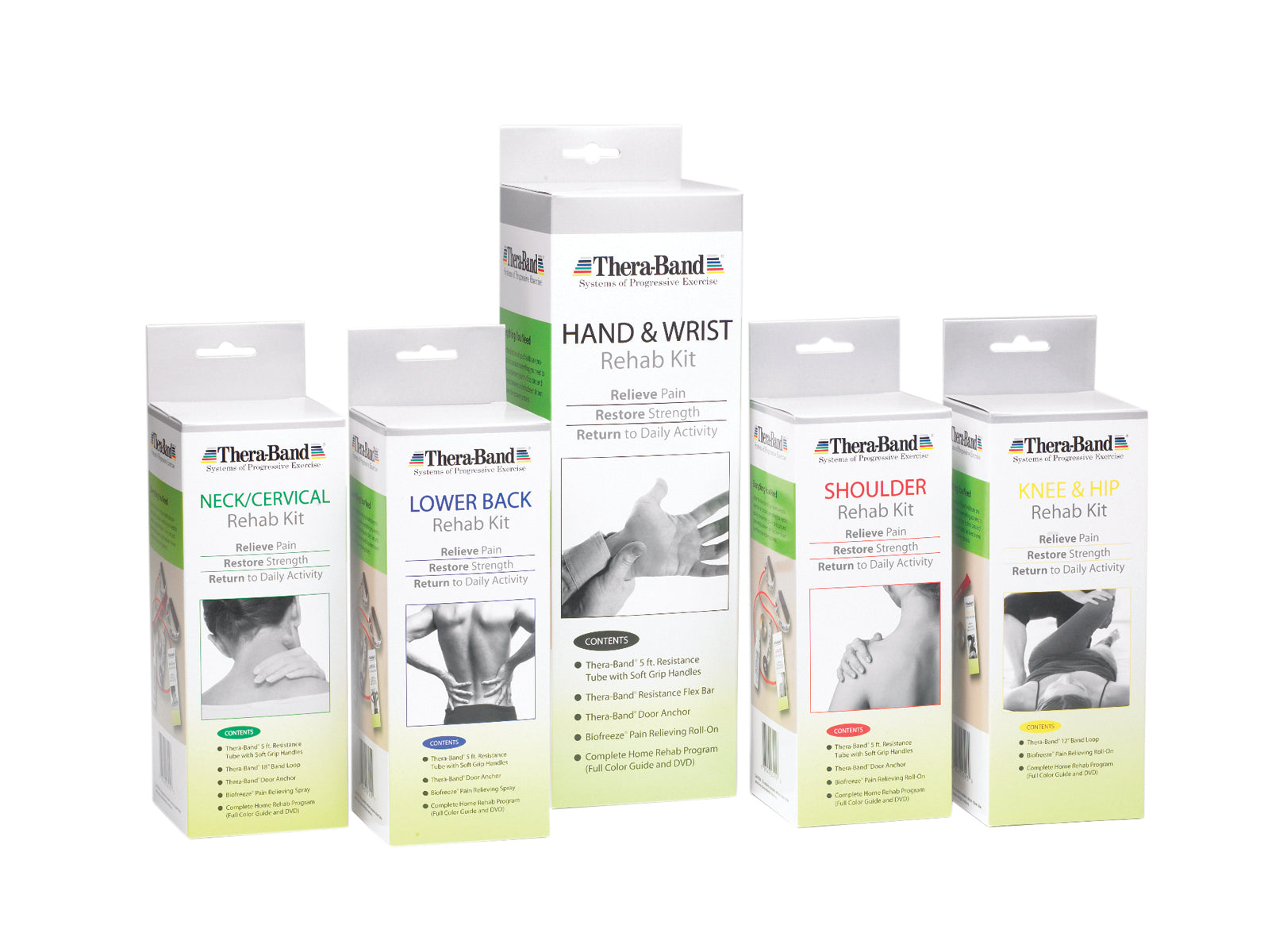 TheraBand rehab kit, knee / hip