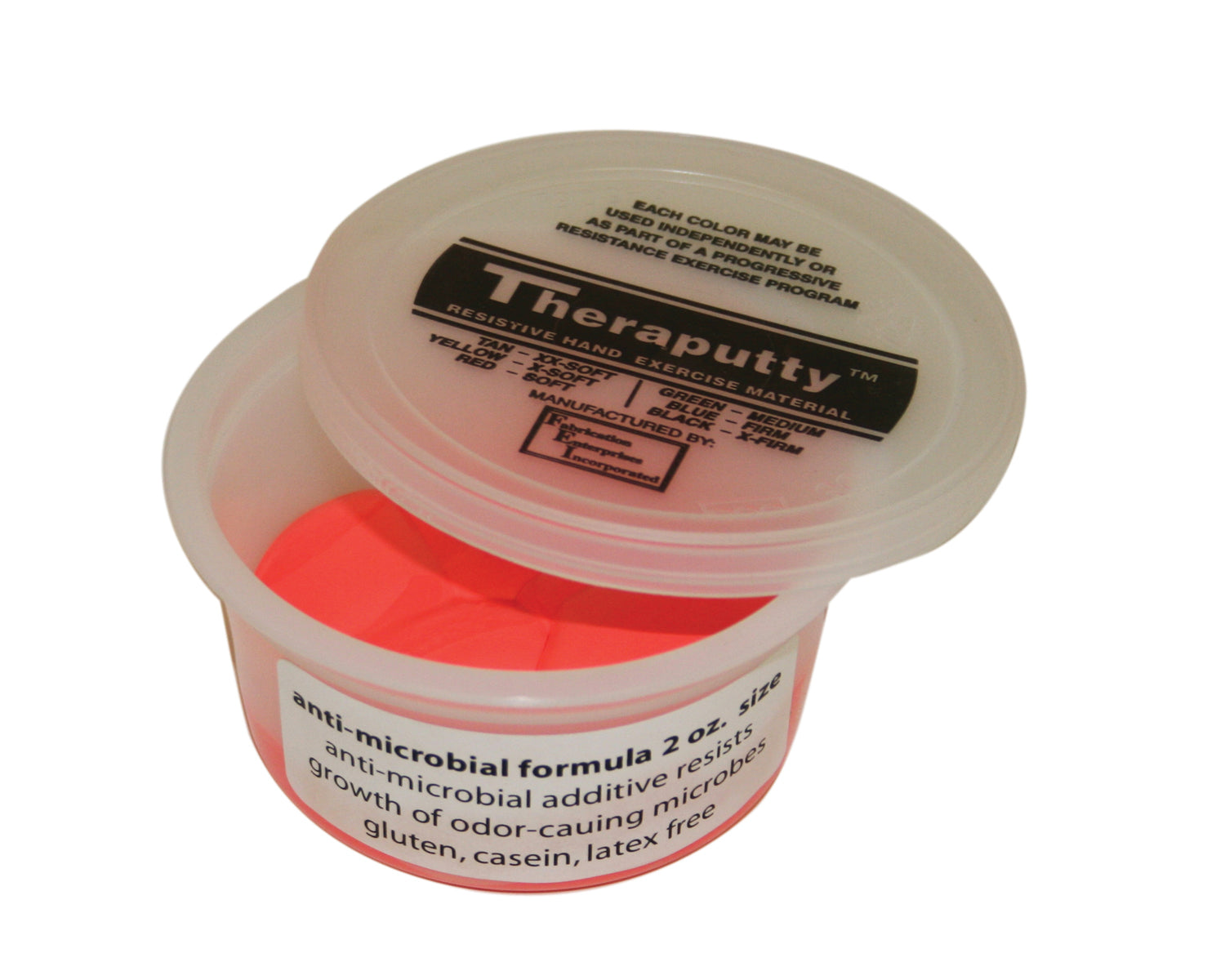 CanDo Antimicrobial Theraputty Exercise Material - 2 oz - Red - Soft