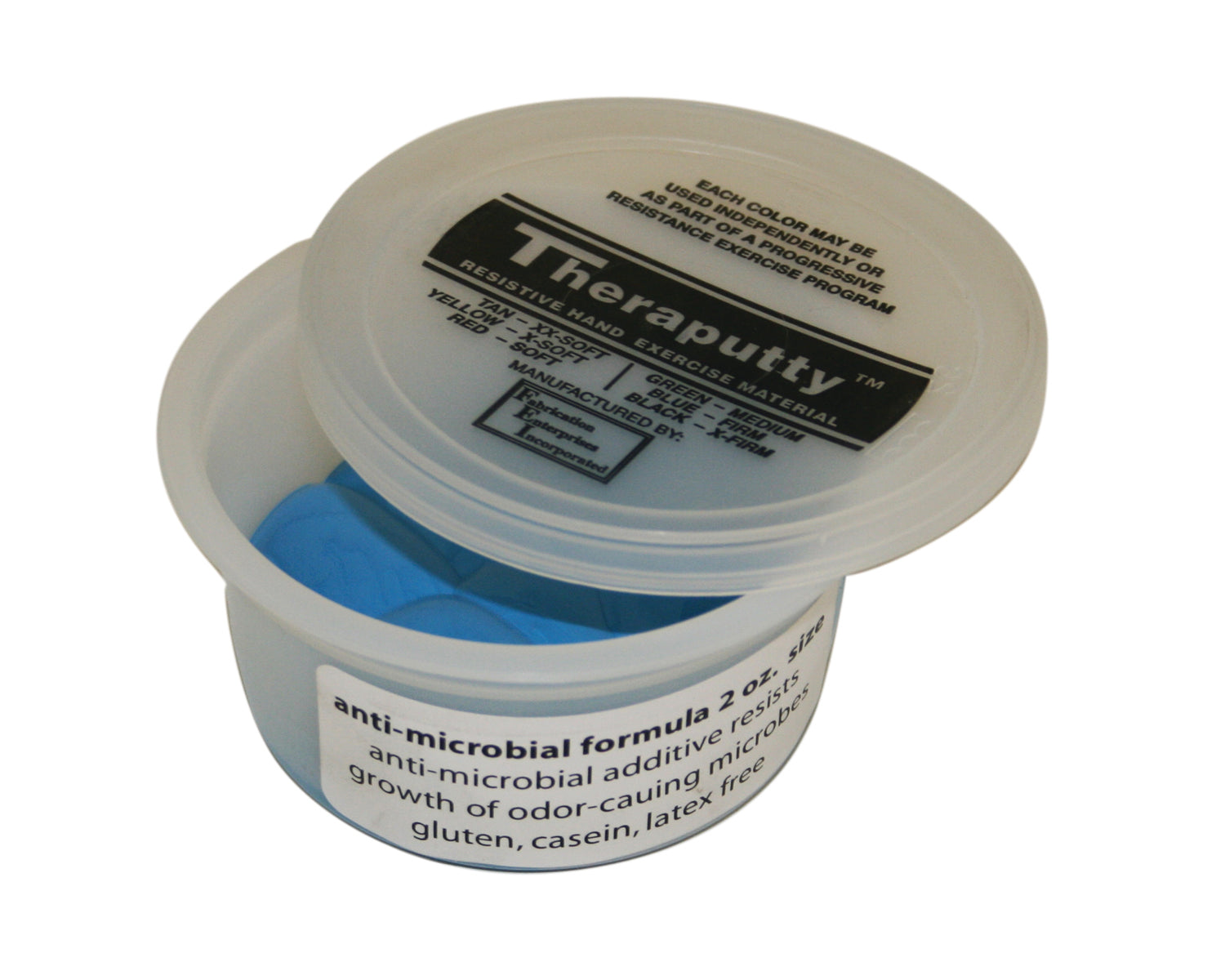 CanDo Antimicrobial Theraputty Exercise Material - 2 oz - Blue - Firm