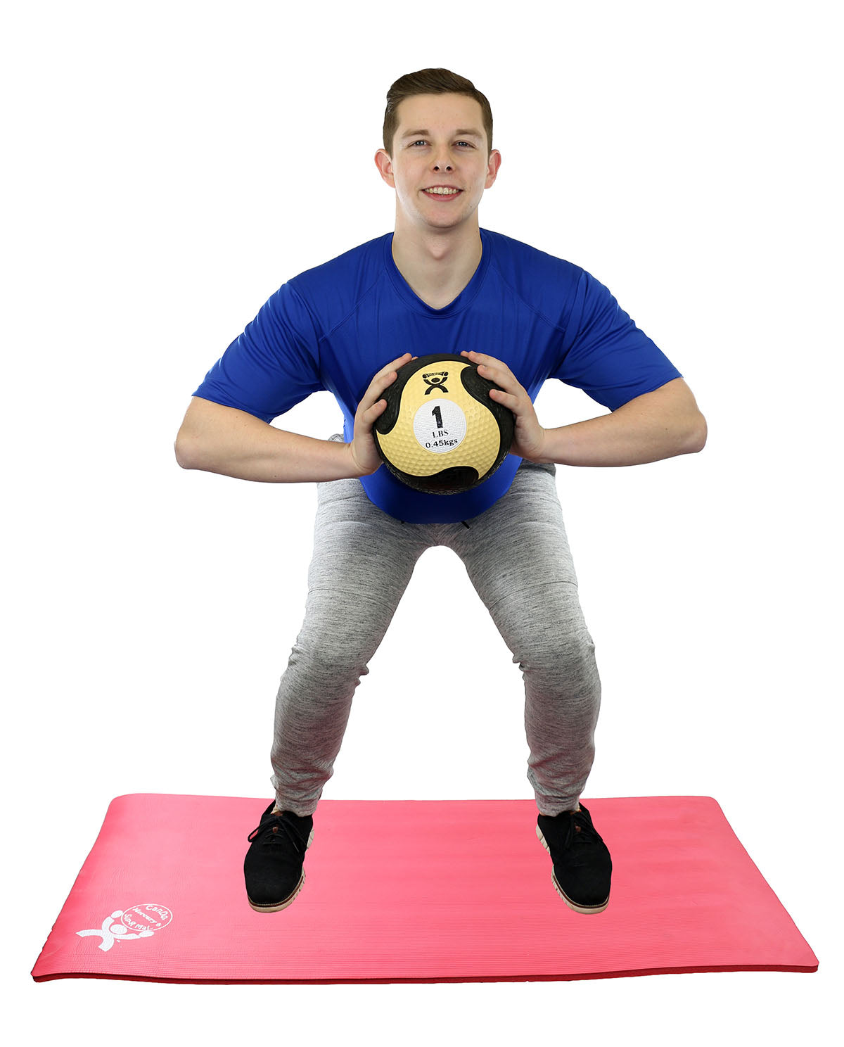 CanDo, Firm Medicine Ball, 8" Diameter, Tan, 1 lbs.