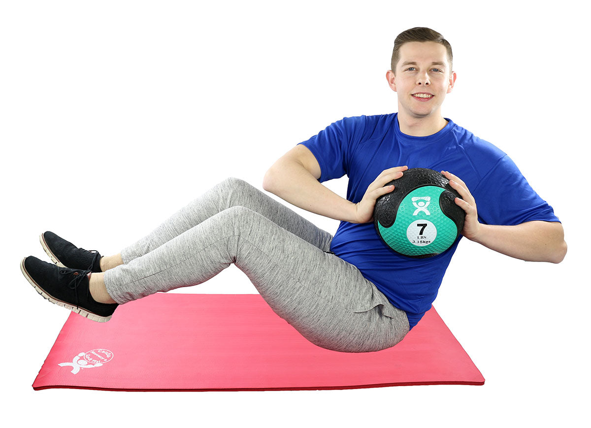 CanDo, Firm Medicine Ball, 9" Diameter, Green, 7 lbs.
