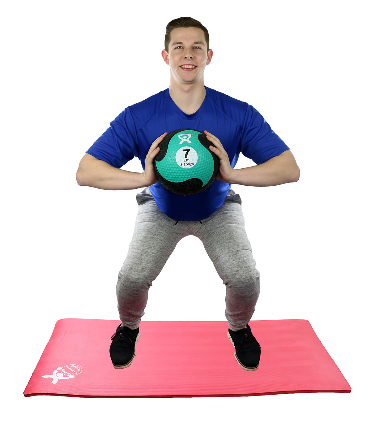 CanDo, Firm Medicine Ball, 9" Diameter, Green, 7 lbs.