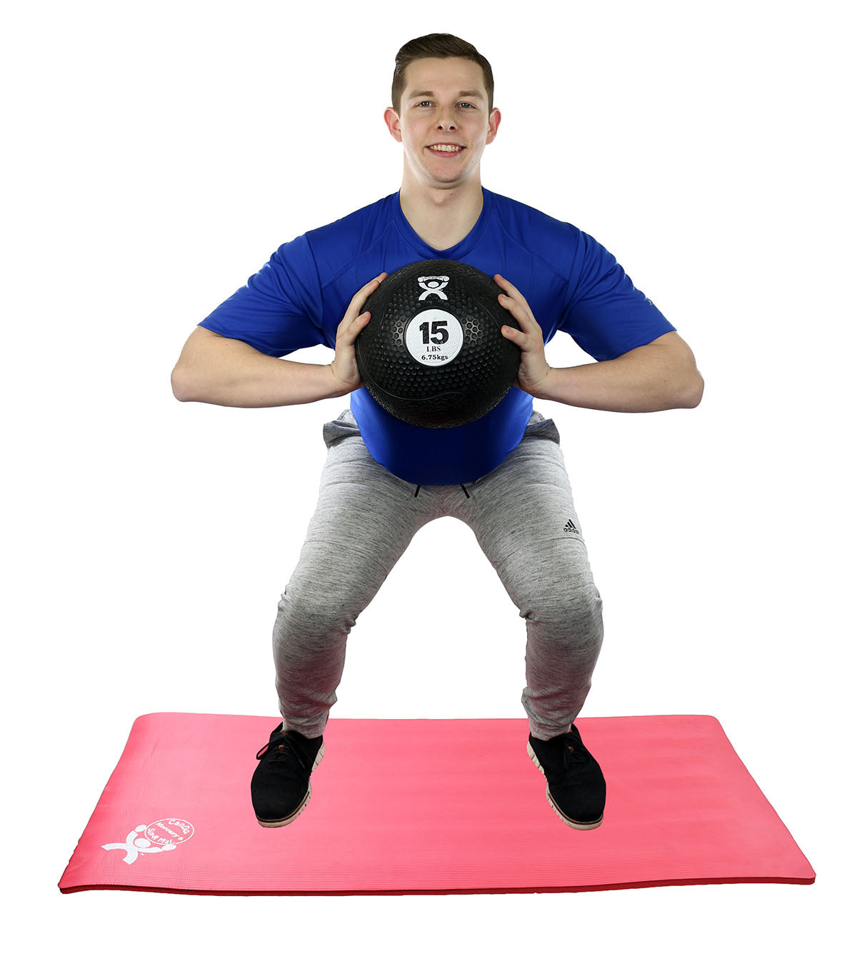 CanDo, Firm Medicine Ball, 10" Diameter, Black, 15 lbs.
