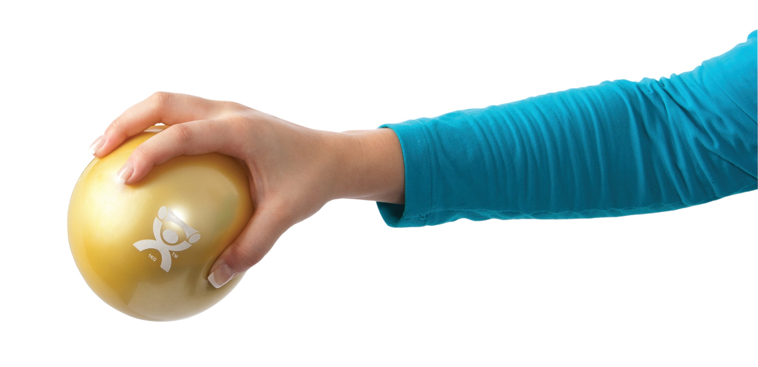 CanDo WaTE Ball - Hand-held Size - Yellow - 5" Diameter - 2.2 lb
