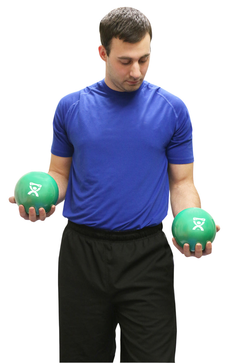 CanDo WaTE Ball - Hand-held Size - Green - 5" Diameter - 4.4 lb