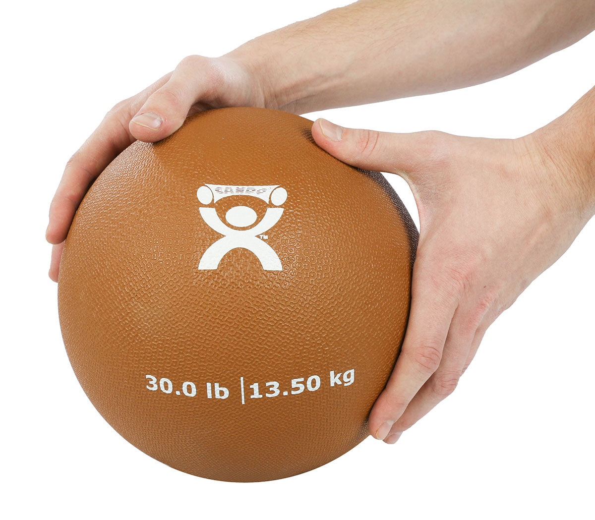 CanDo, Soft and Pliable Medicine Ball, 9" Diameter, Gold, 30 lbs.