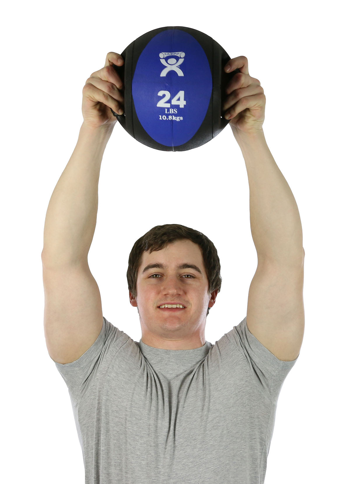 CanDo, Dual-Handle Medicine Ball, 9" Diameter, 5-piece set (1 ea: yellow through black)