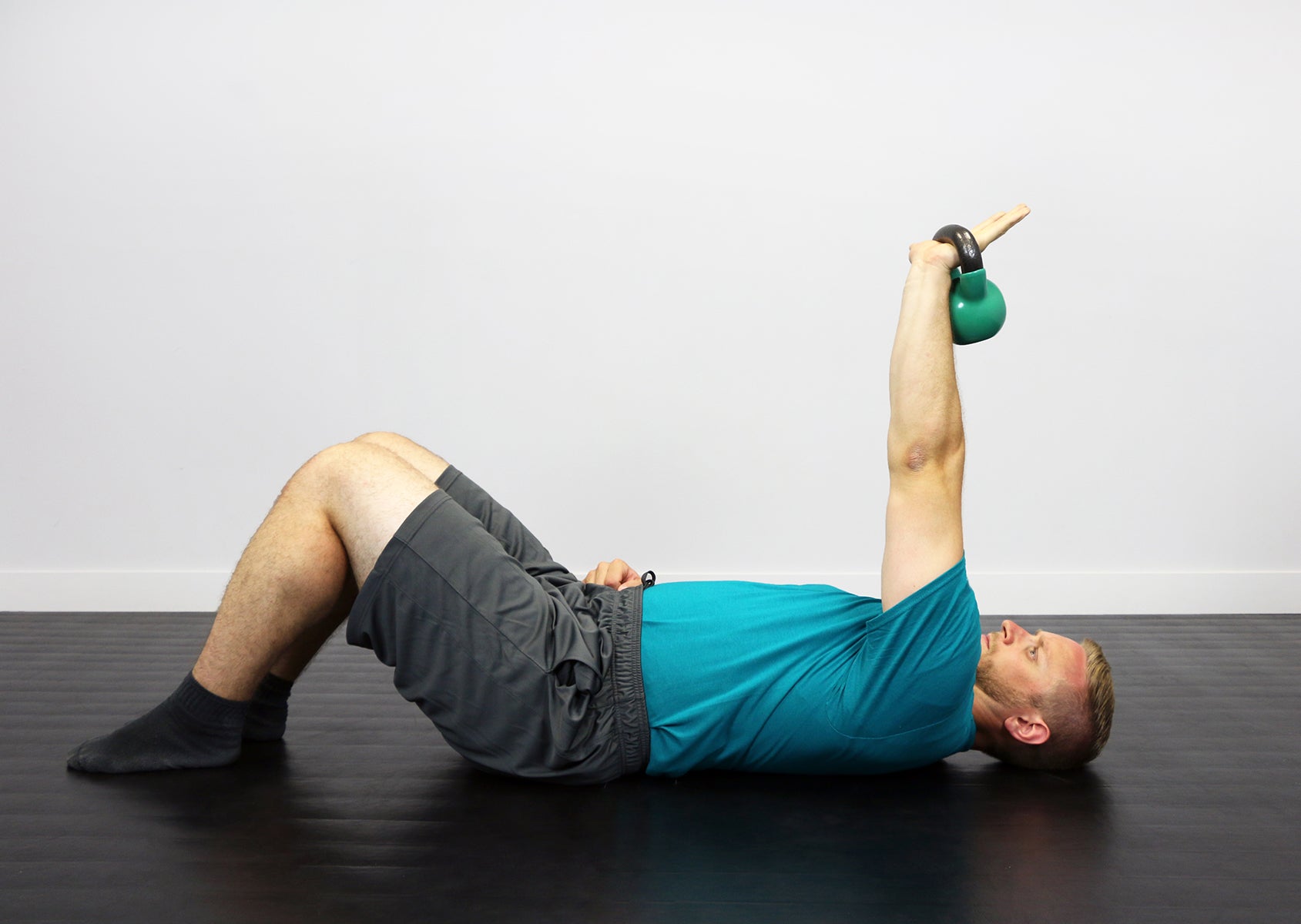 CanDo vinyl-coated kettlebell - Green - 10 lb