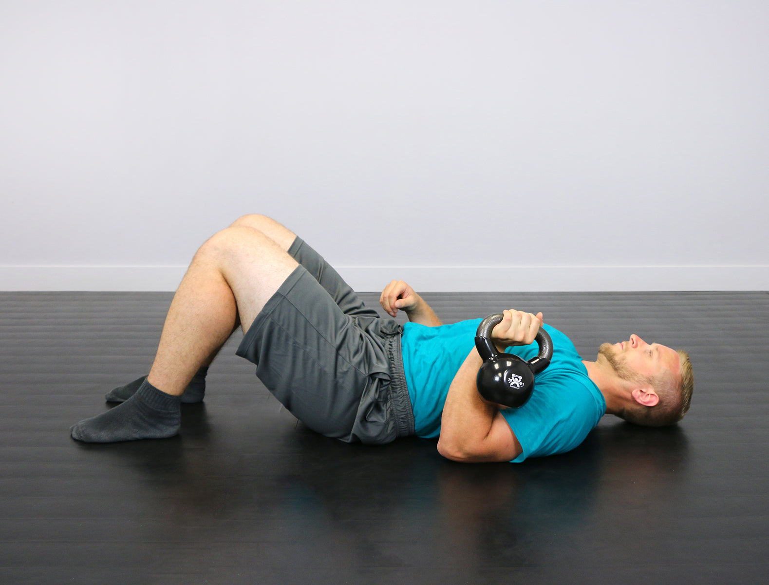 CanDo vinyl-coated kettlebell - Black - 20 lb