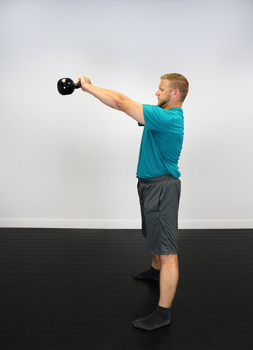 CanDo vinyl-coated kettlebell - Black - 20 lb