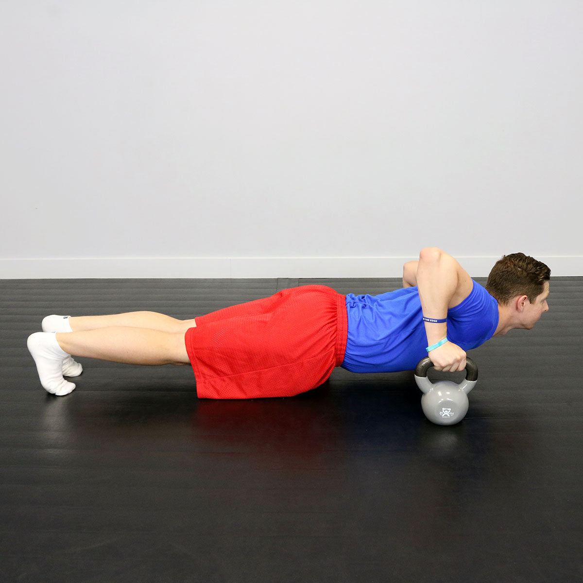 CanDo vinyl-coated kettlebell - Silver - 25 lb
