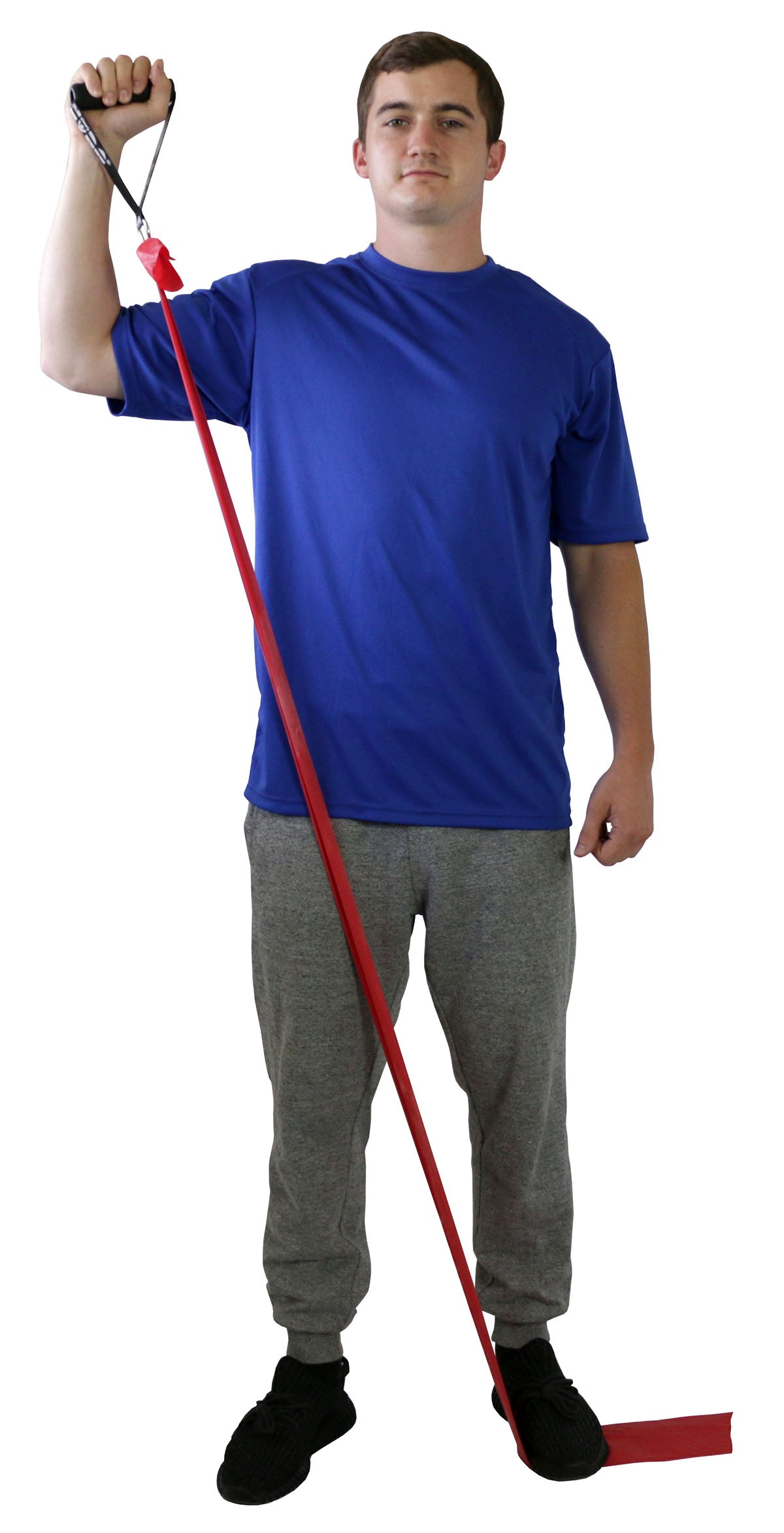 CanDo Exercise Band - Accessory - Handle with D-ring, 1 pair
