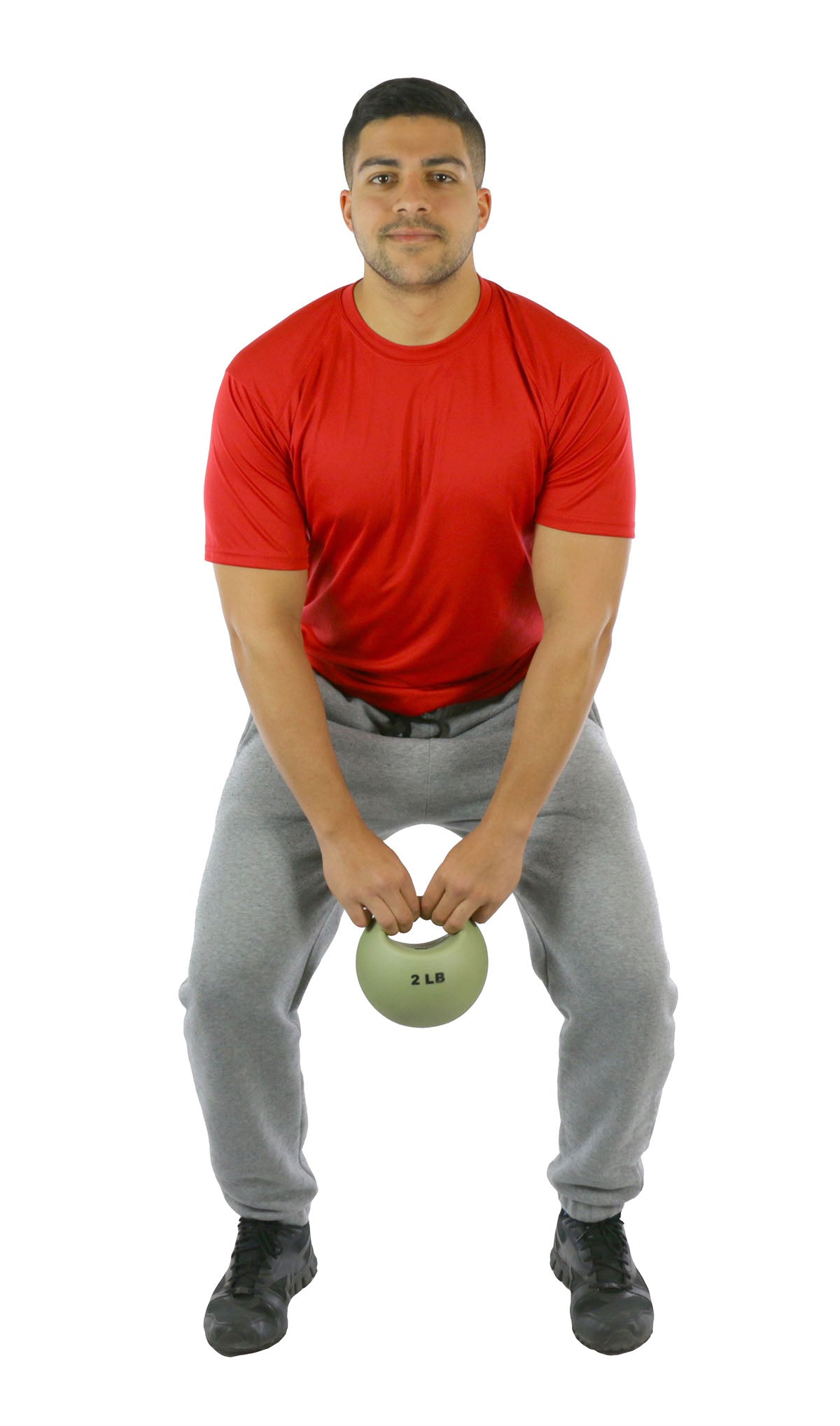 CanDo One Handle Medicine Ball - 2 lb - Tan