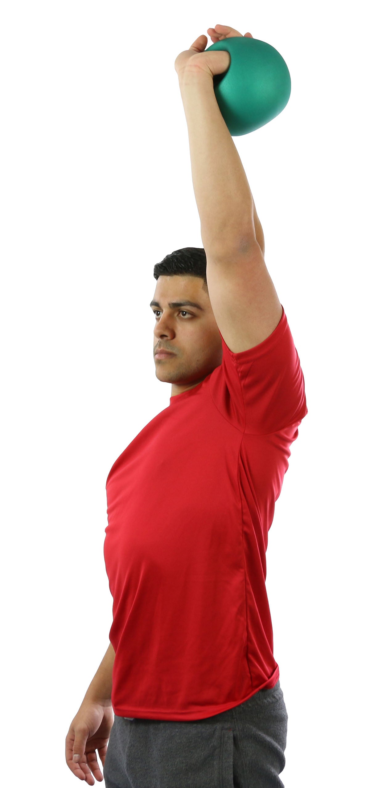 CanDo One Handle Medicine Ball - 8 lb - Green