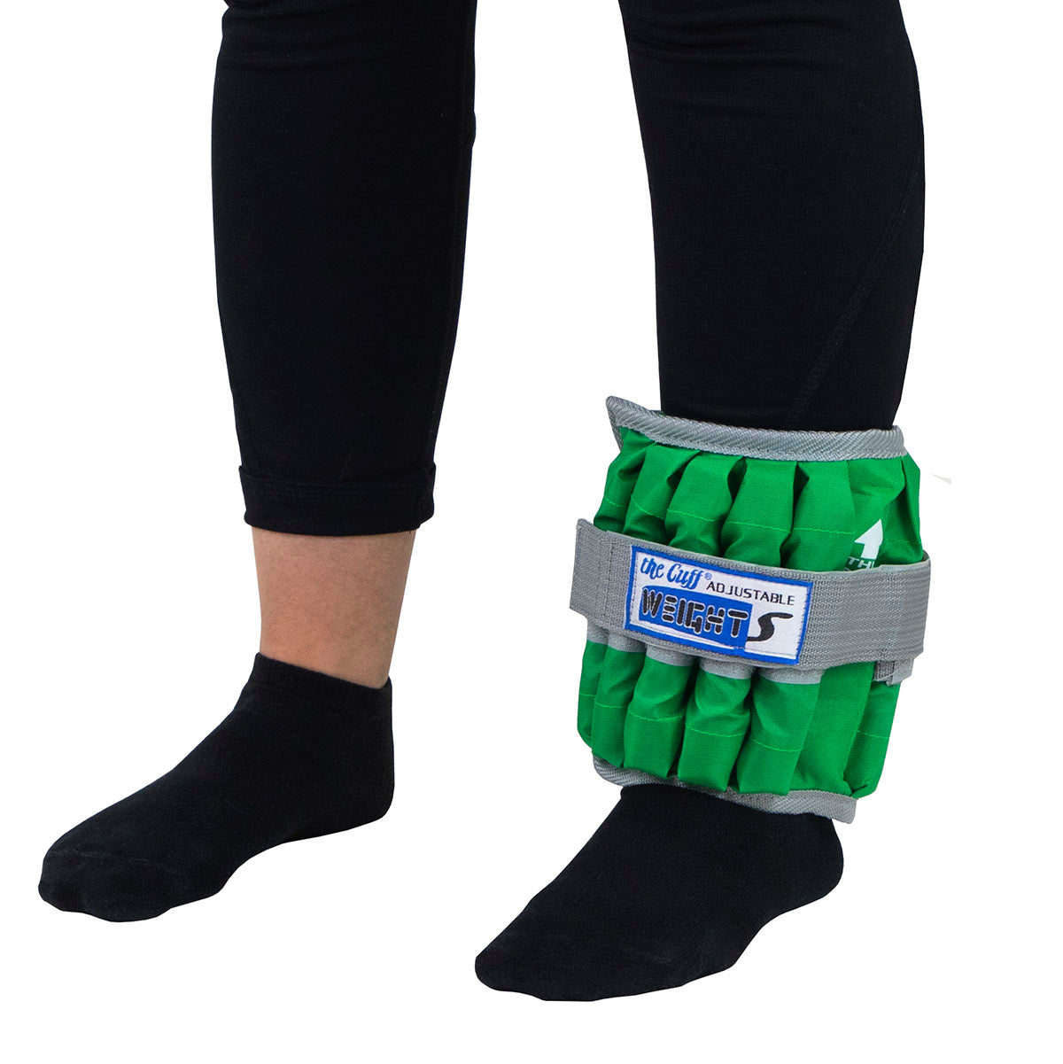 The Adjustable Cuff ankle weight - 5 lb - 10 x 0.5 lb inserts - Green - pair
