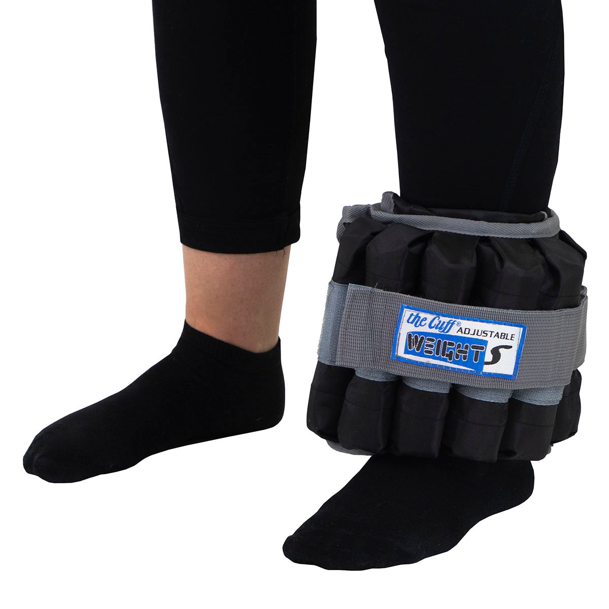 The Adjustable Cuff ankle weight - 20 lb - 20 x 1 lb inserts - Black - each