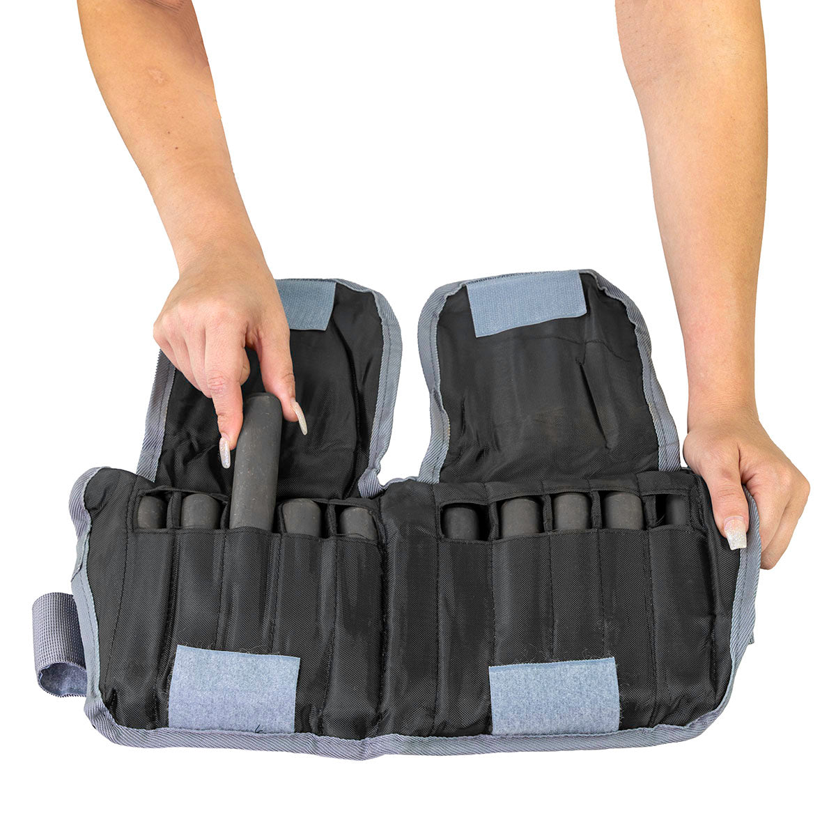 The Adjustable Cuff ankle weight - 20 lb - 20 x 1 lb inserts - Black - each