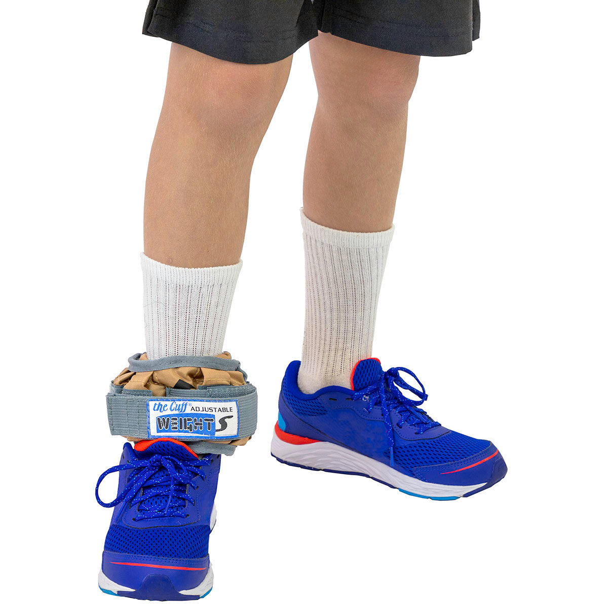 The Adjustable Cuff pediatric ankle weight - 2 lb - 12 x 0.17 lb inserts - Tan - pair