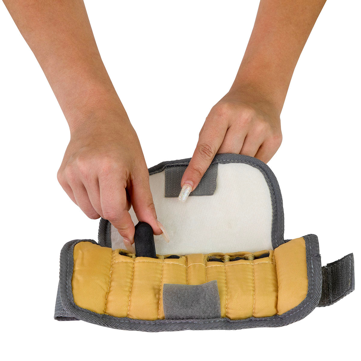 The Adjustable Cuff pediatric wrist weight - 2 lb - 12 x 0.17 lb inserts - Tan - pair
