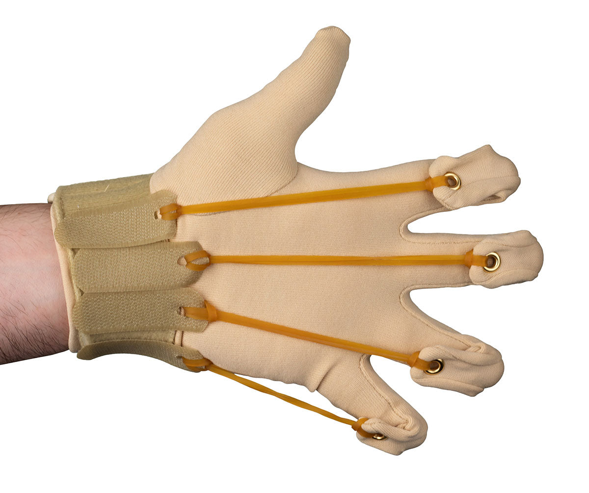 CanDo Deluxe Finger Flexion Glove, L/XL Left