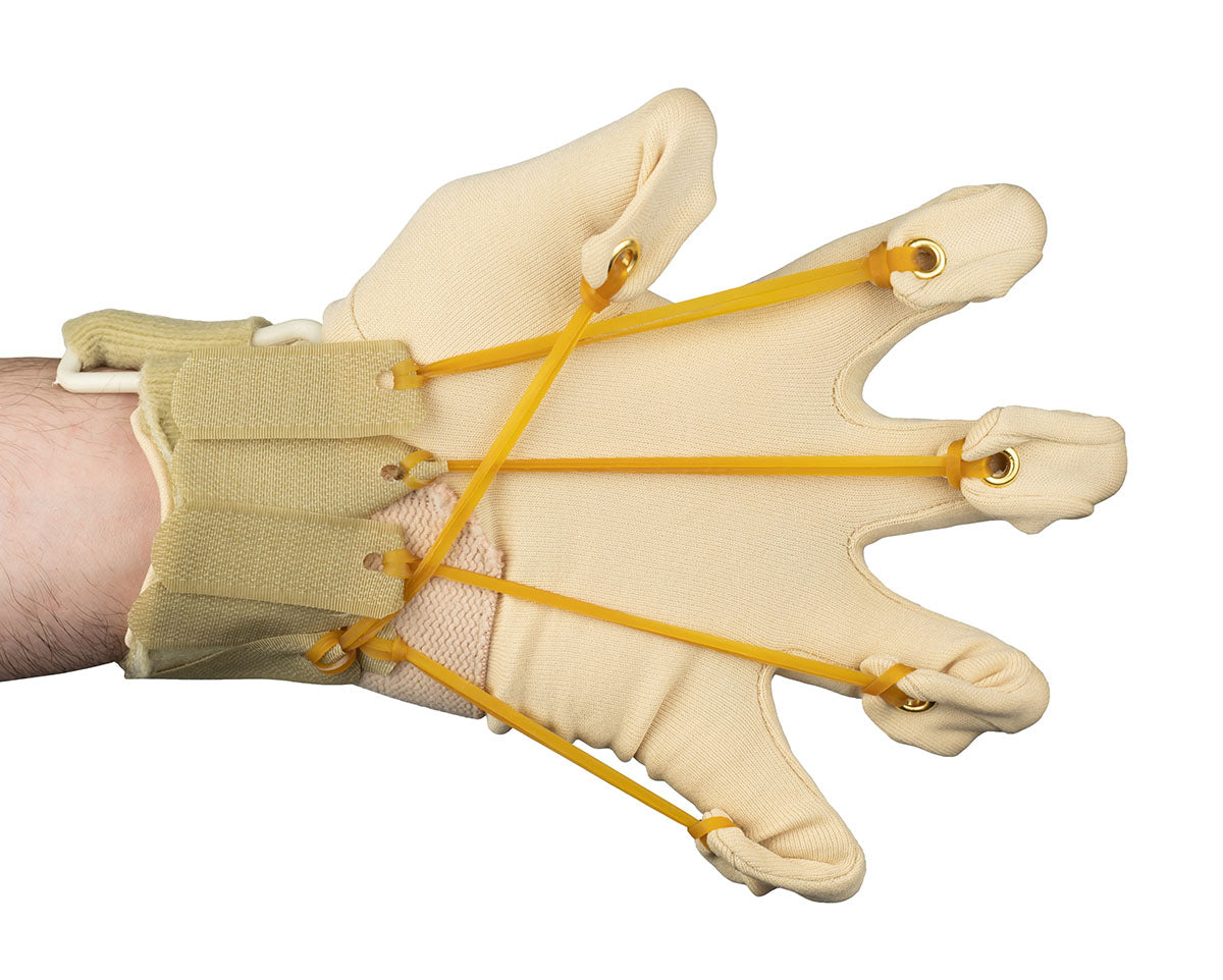 CanDo Deluxe with Thumb Finger Flexion Glove, S/M Left