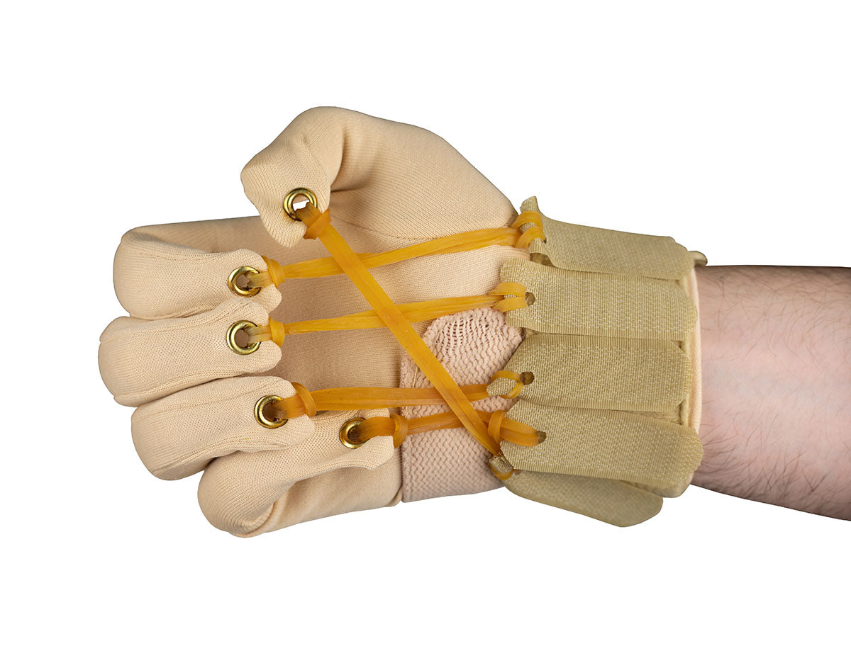 CanDo Deluxe with Thumb Finger Flexion Glove, S/M Right