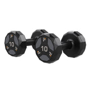 Urethane Cardio Dumbbell, Gray, 10 lb., Pair
