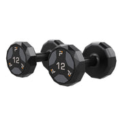 Urethane Cardio Dumbbell, Gray, 12 lb., Pair