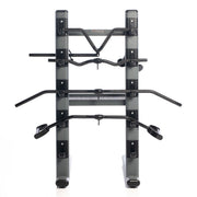 Black Chrome Cable Attachment Bar Storage Rack w/ 9 Cable Attachment Bars