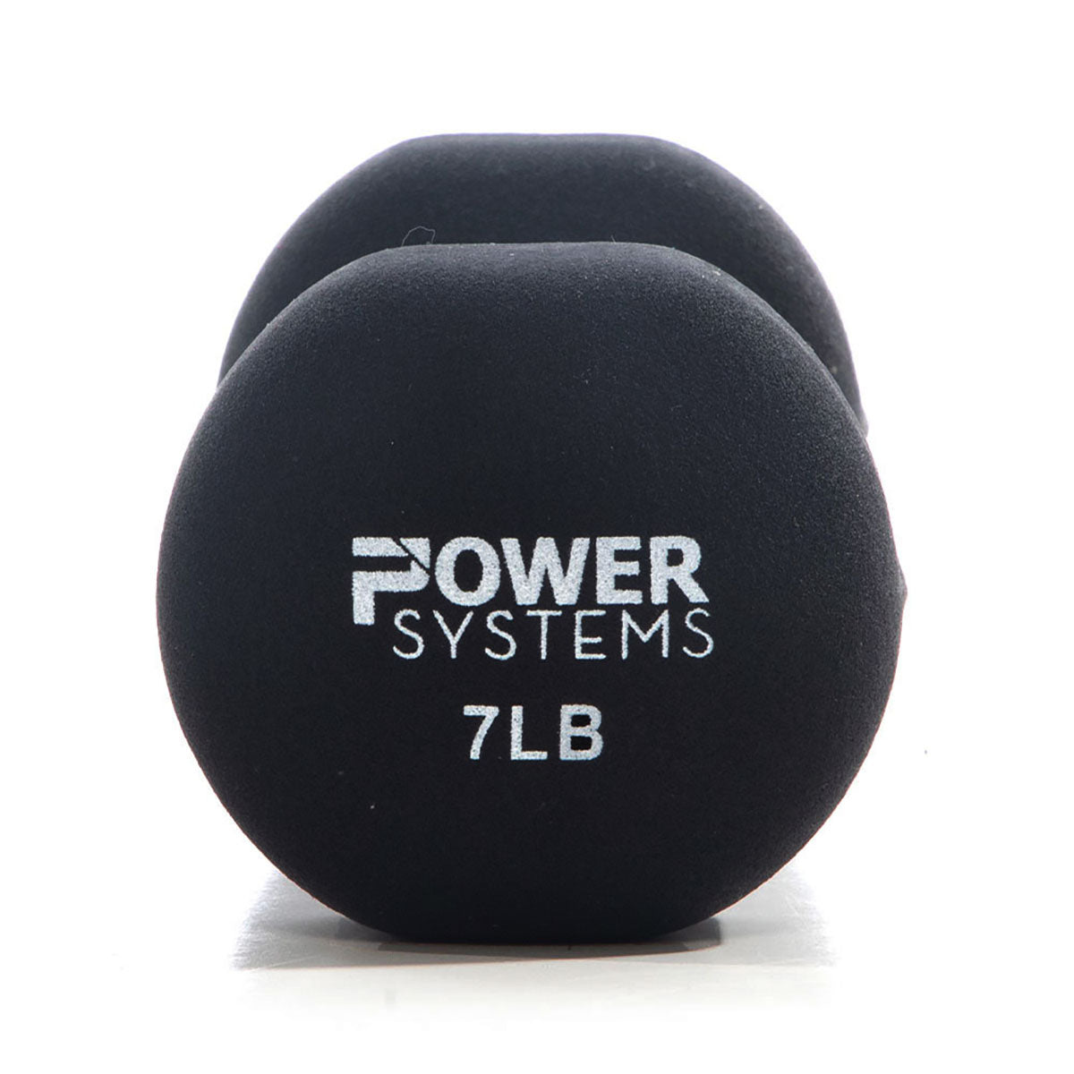 Premium Neoprene Coated Dumbbell, Black, Pair, 7 lb