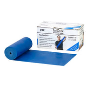 CanDo Low Powder Exercise Band - 6 yard roll - Blue - heavy